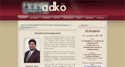 Desktop Screenshot of adko.hu