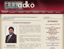 Tablet Screenshot of adko.hu
